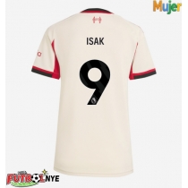 Camiseta Liverpool Alexander Isak #9 Visitante Equipación para mujer 2025-26 manga corta